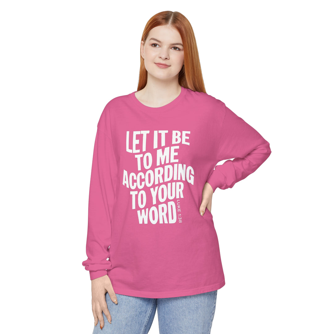 According To Your Word Long Sleeve Shirt Long-sleeve   