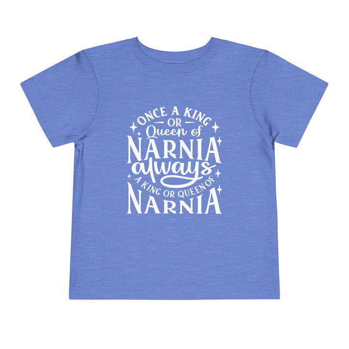 King or Queen Narnia Toddler Tee Kids clothes Heather Columbia Blue 2T 