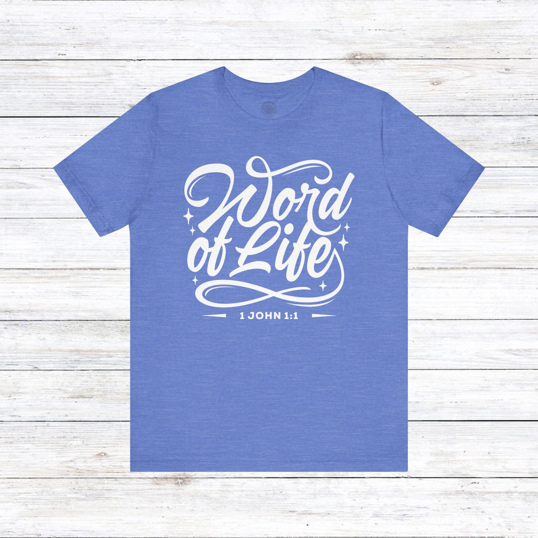 Word of Life Unisex T-Shirt T-Shirt Heather Columbia Blue S 