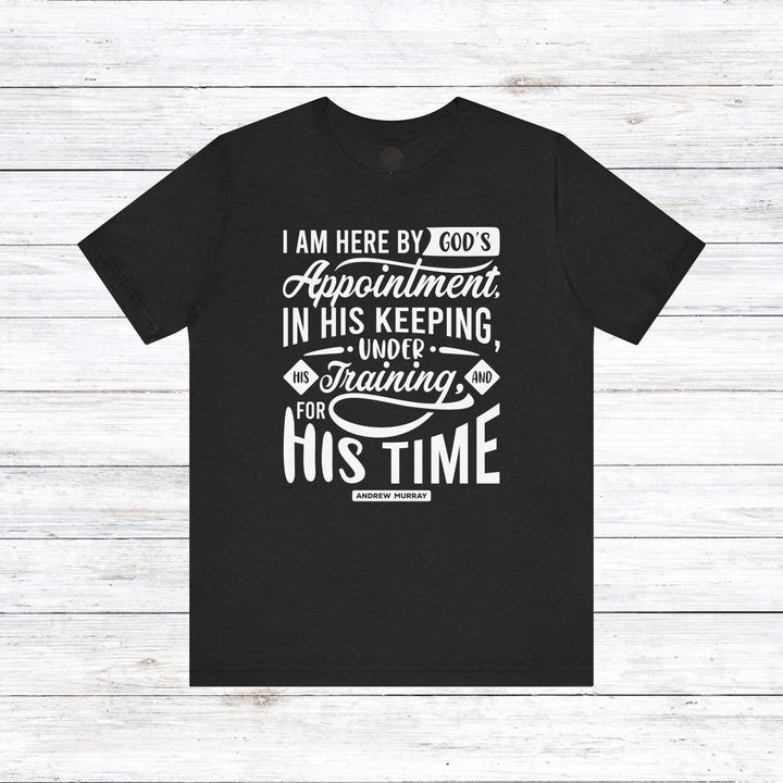 His Time Unisex T-Shirt T-Shirt Black Heather S 