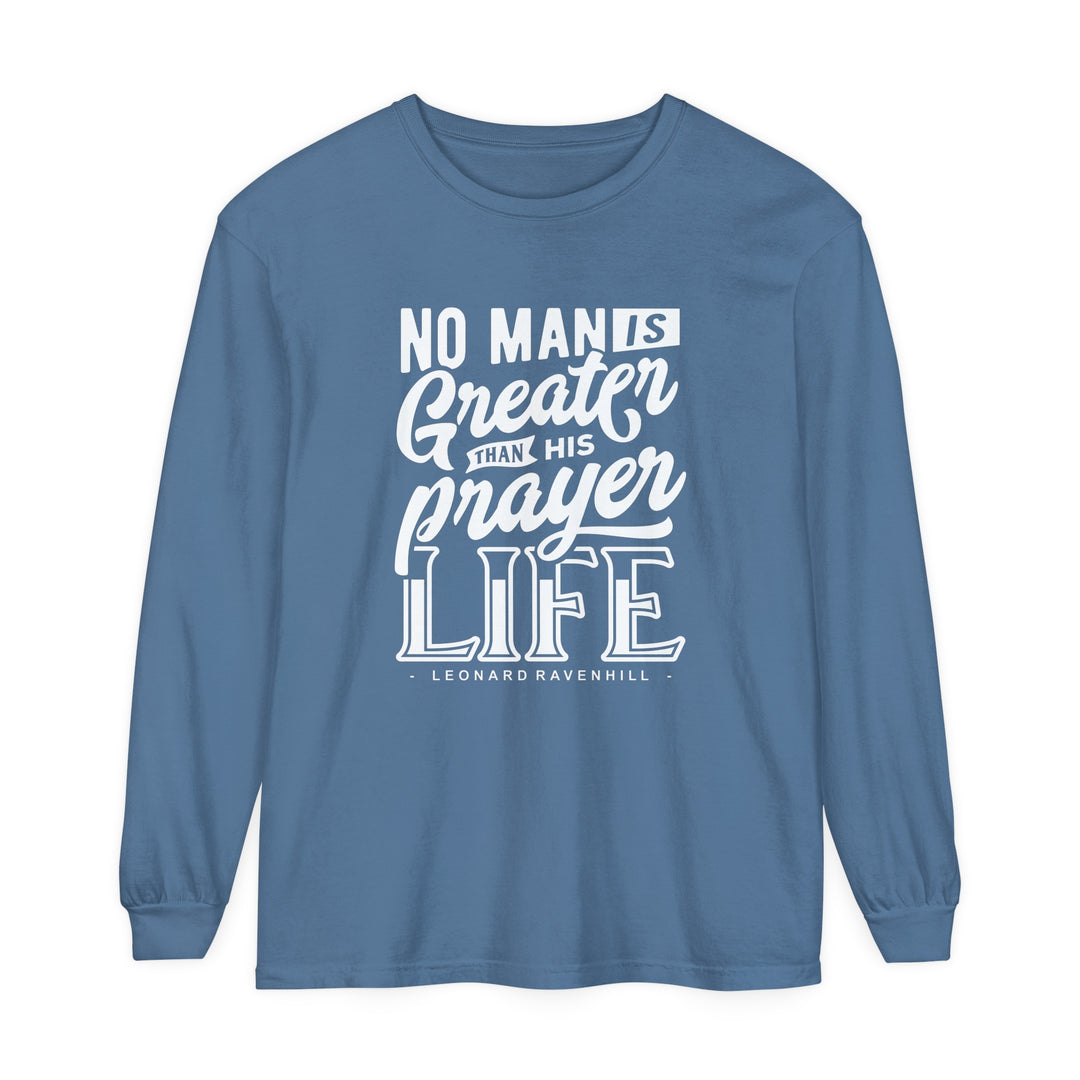 Prayer Life Long Sleeve Shirt Long-sleeve Blue Jean S 