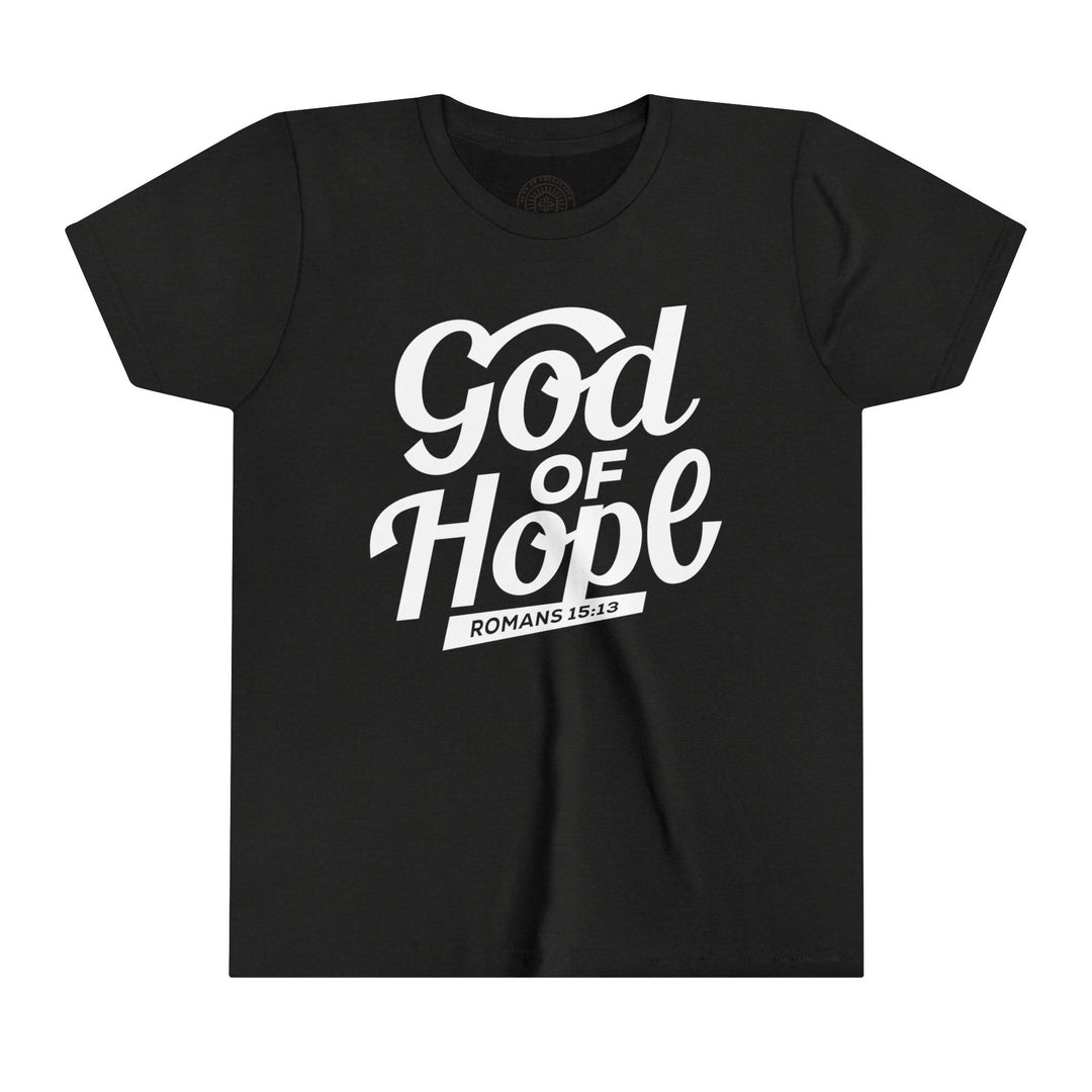 God of Hope Youth T-shirt Kids clothes Black Heather S 