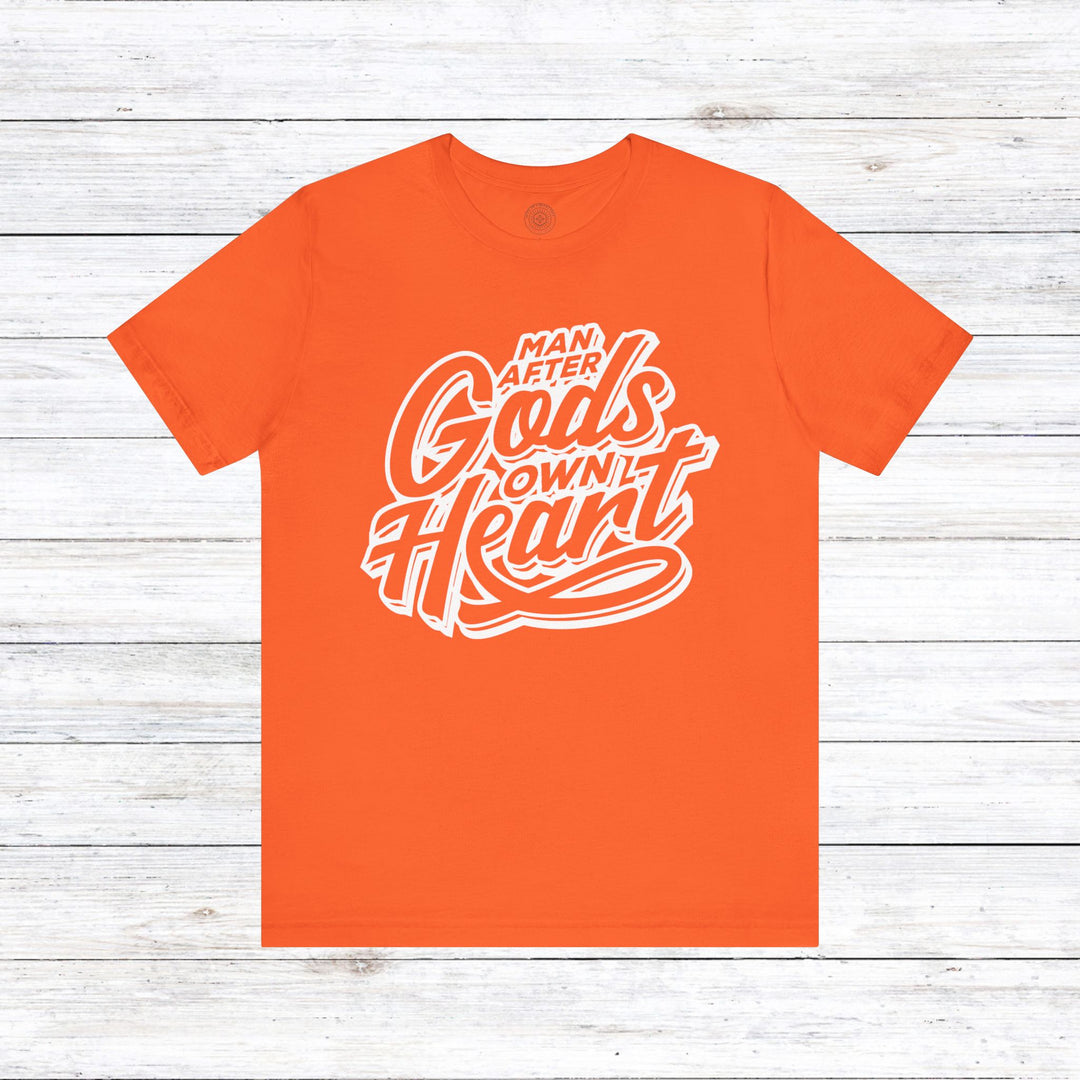 Man After God's Own Heart Unisex T-Shirt T-Shirt Orange S 