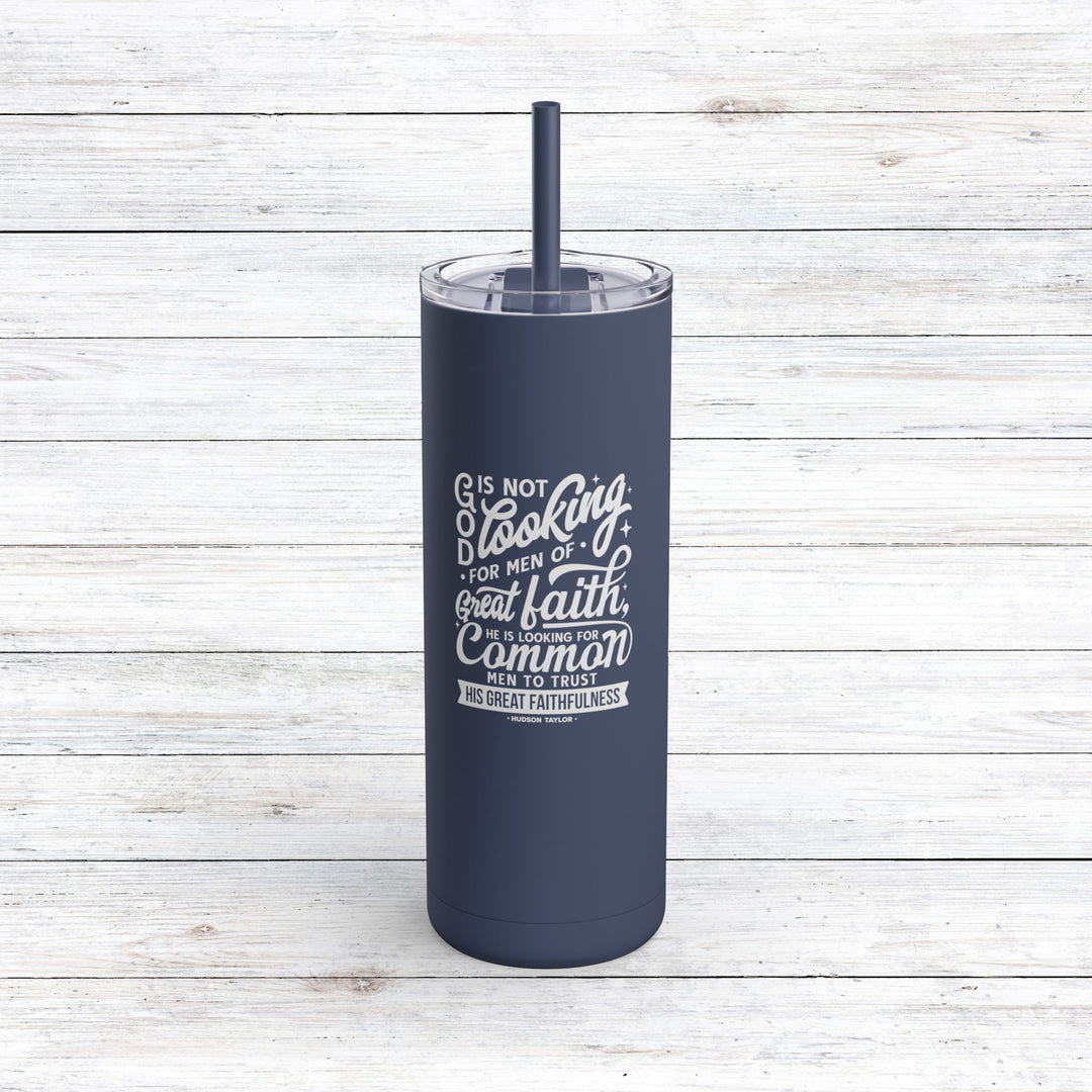 Christian Tumbler Common Men Mug Indigo 20oz Matte