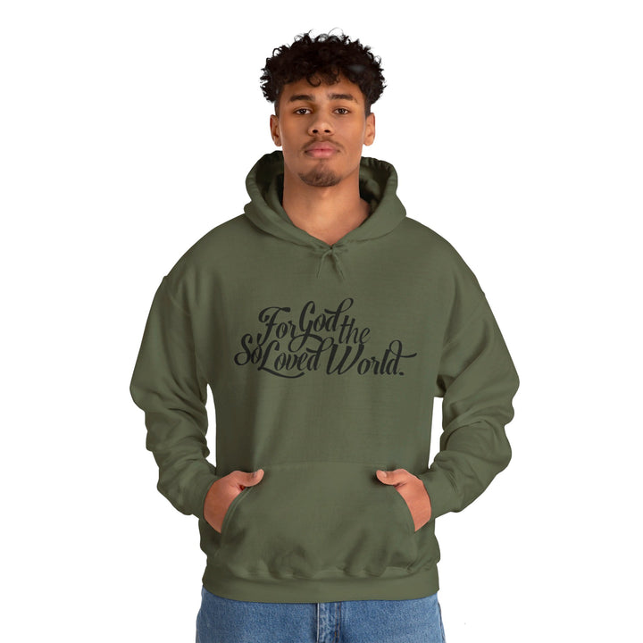 God So Loved Hoodie Hoodie   