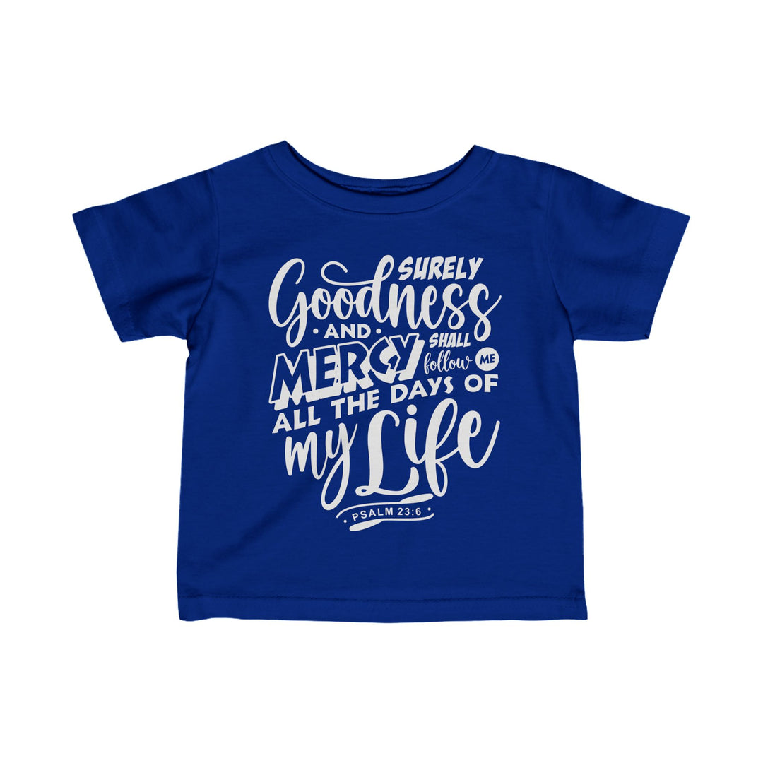 Goodness and Mercy Baby Tee Kids clothes Royal 6M 