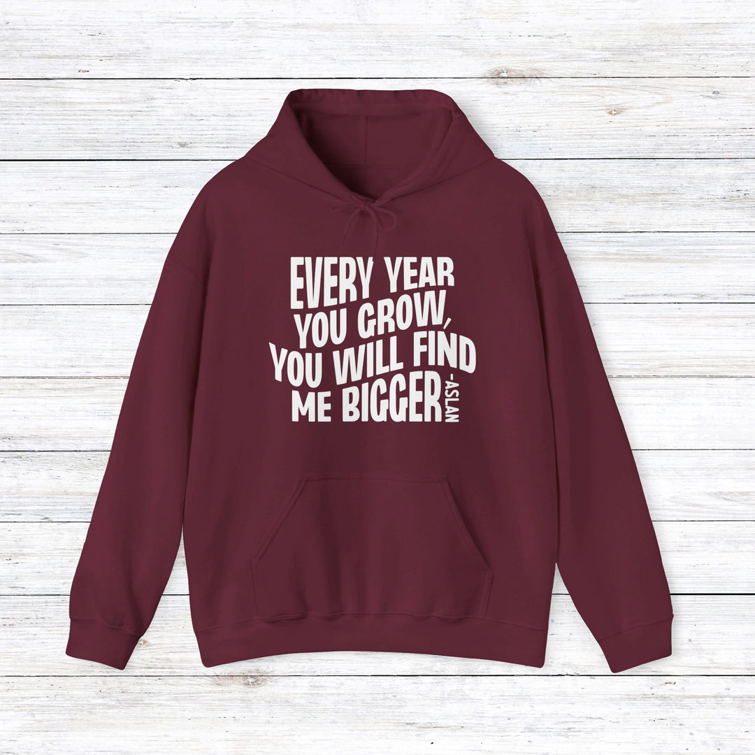 Every Year You Grow  Hoodie Hoodie Maroon S 