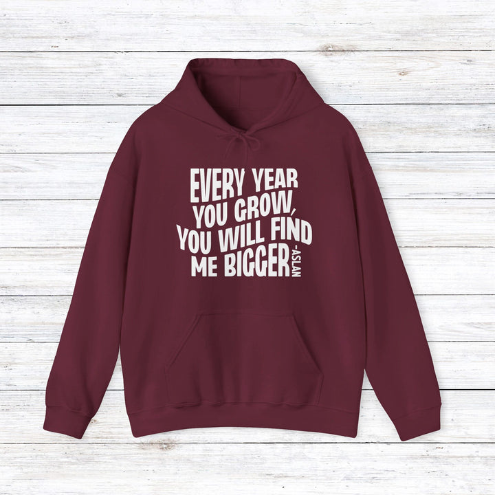 Every Year You Grow  Hoodie Hoodie Maroon S 