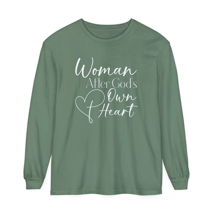 Woman After God Long Sleeve Shirt Long-sleeve Light Green S 