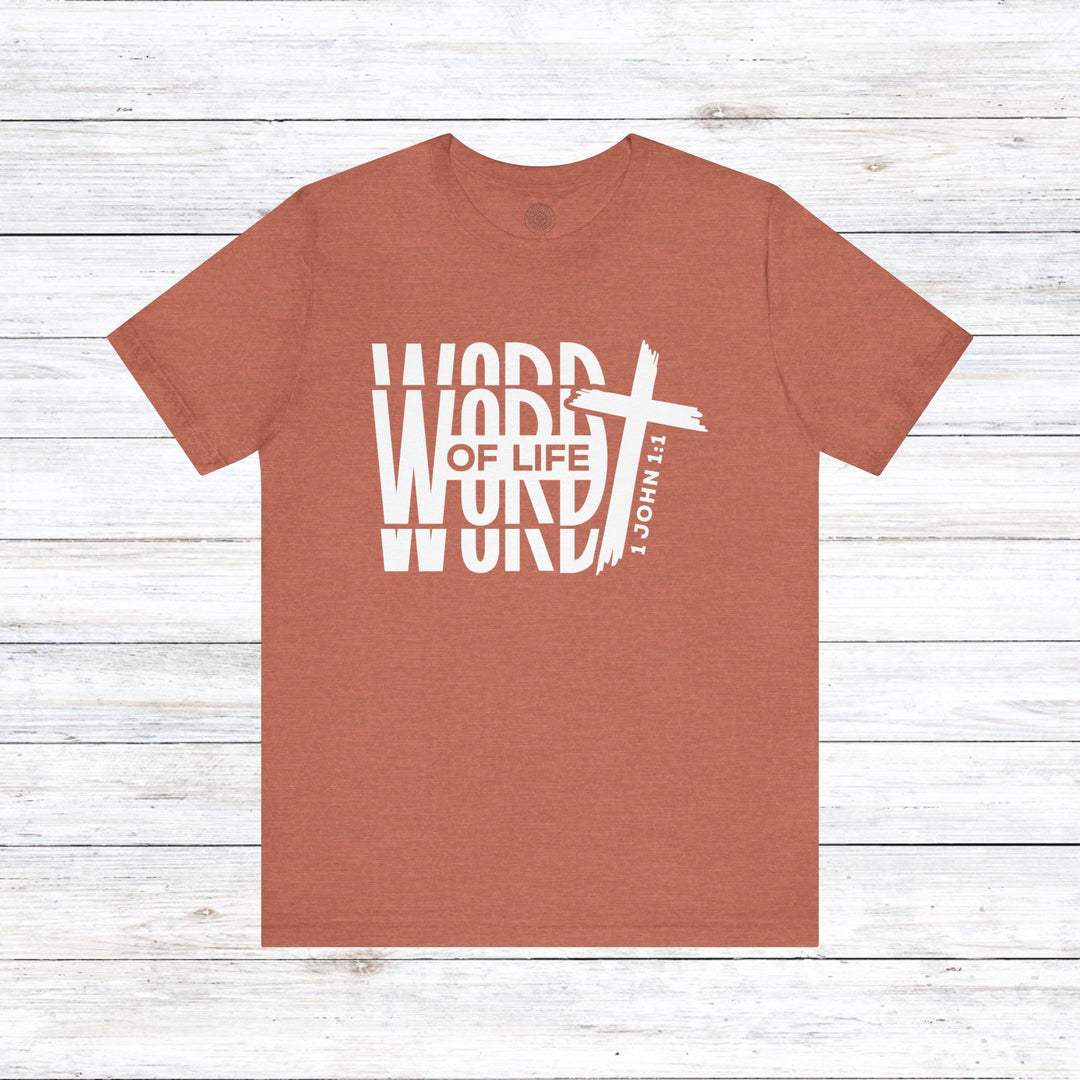 Word of Life Unisex T-Shirt T-Shirt Heather Clay S 