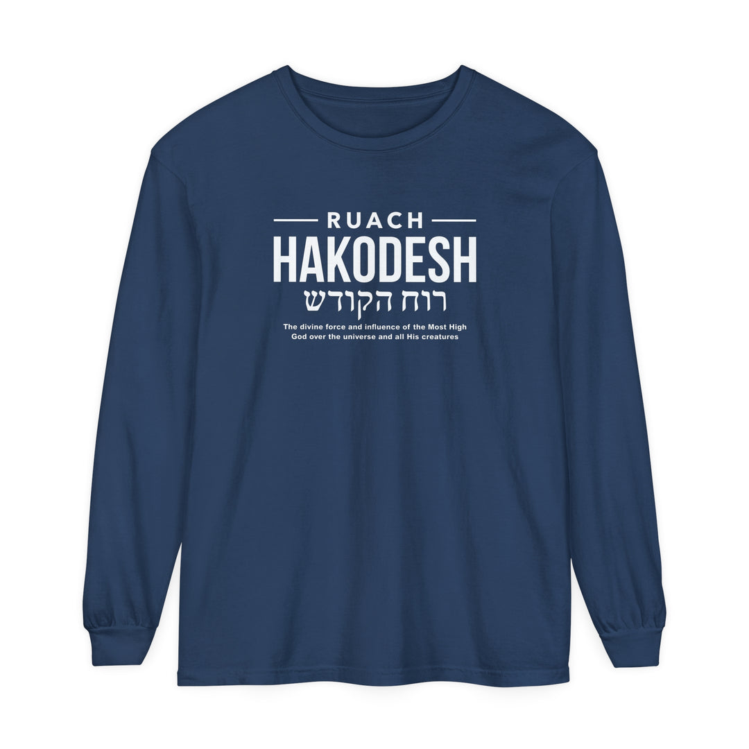 Ruach Hakodesh Divine Force Long Sleeve Shirt Long-sleeve Midnight S 