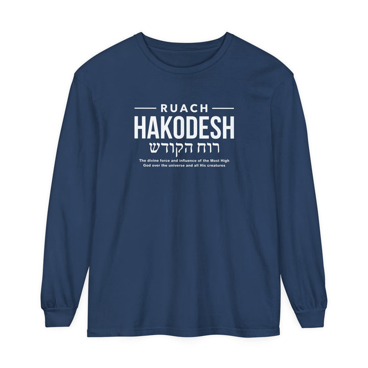 Ruach Hakodesh Divine Force Long Sleeve Shirt Long-sleeve Midnight S 