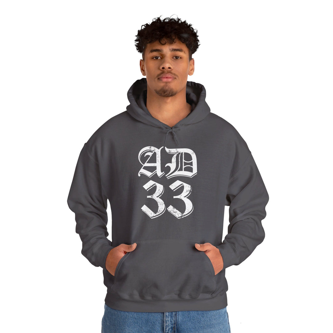 AD 33 Old English Hoodie Hoodie   