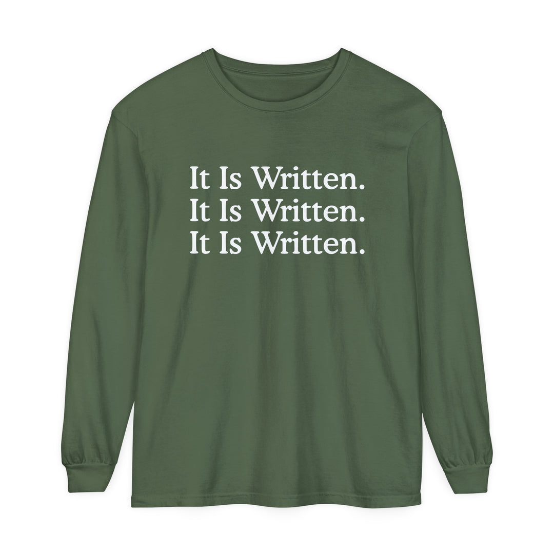 It Is Written Long Sleeve Shirt Long-sleeve Hemp S 