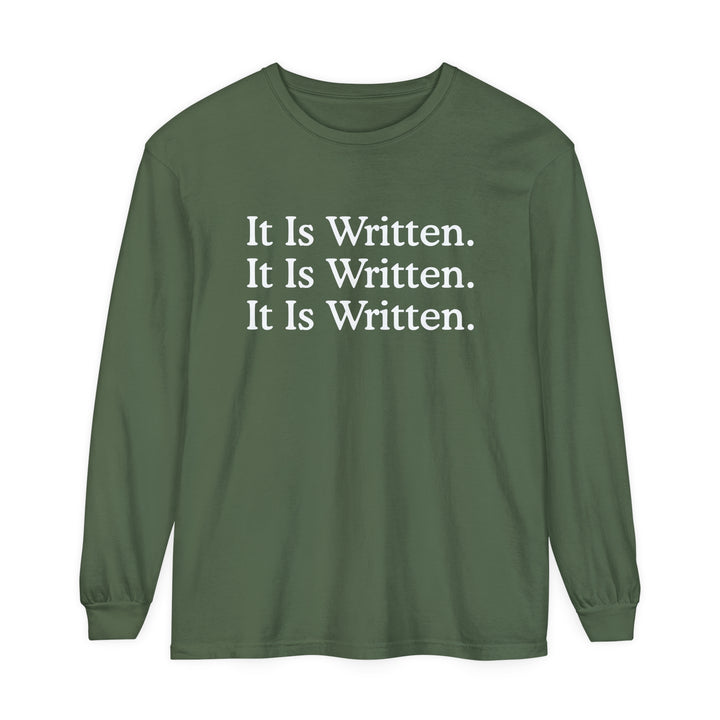 It Is Written Long Sleeve Shirt Long-sleeve Hemp S 