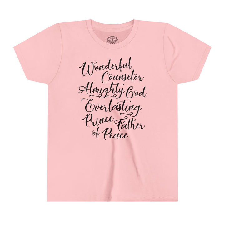 Wonderful Counselor Youth T-shirt Kids clothes Pink S 