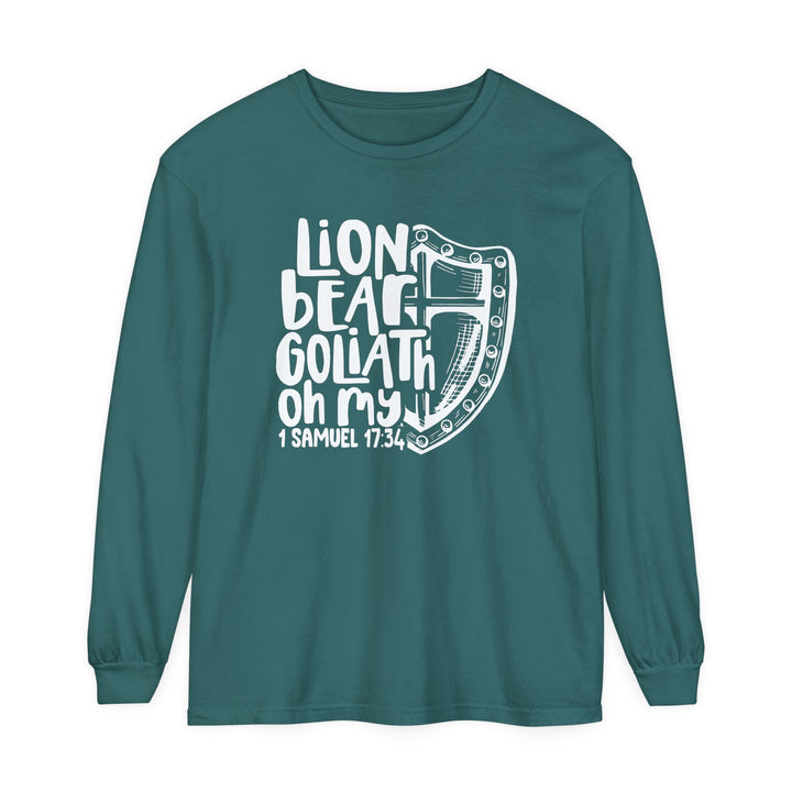 Lion Bear Goliath Oh My Long Sleeve Shirt Long-sleeve Blue Spruce S 