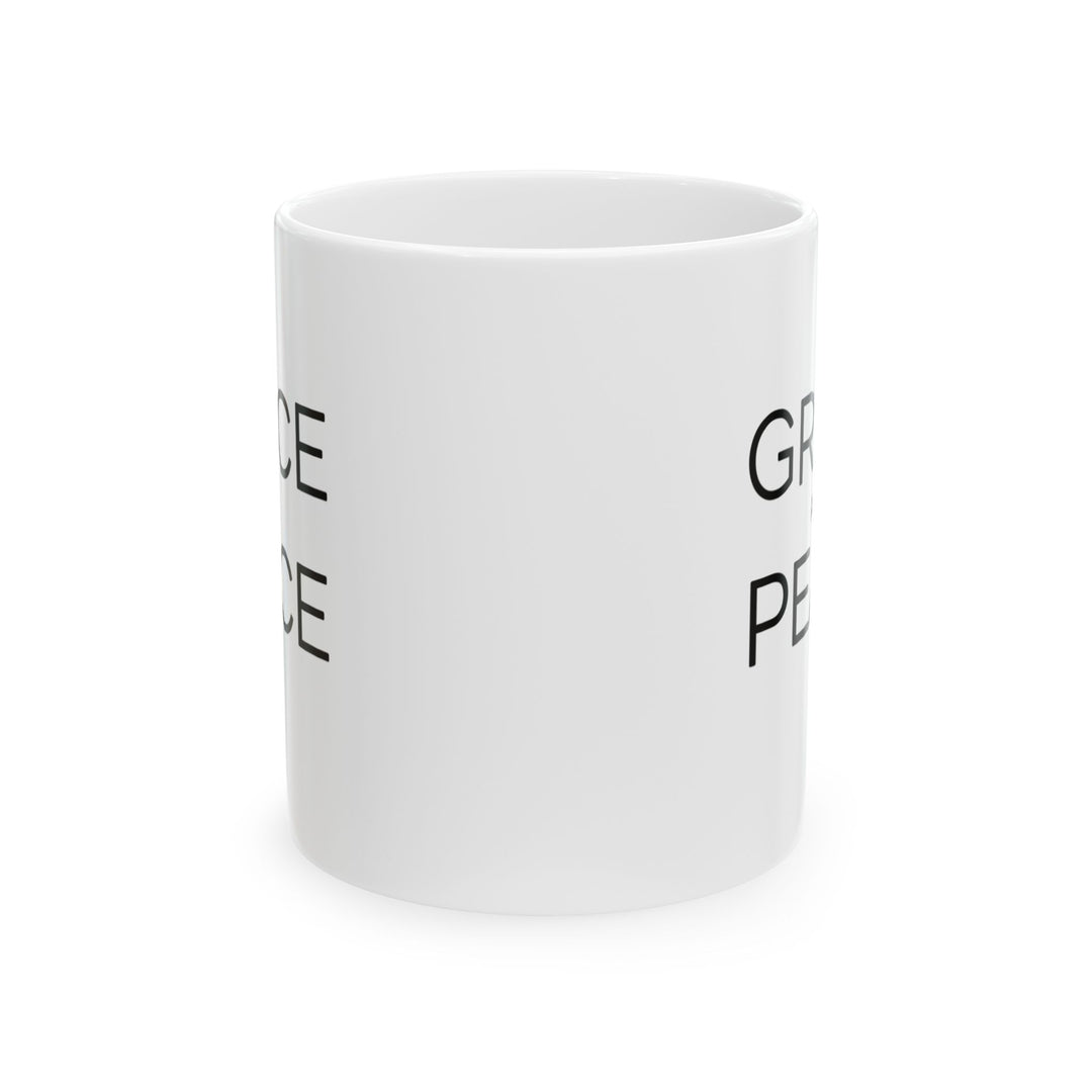 Christian Coffee Mug Grace and Peace Ceramic Mug   