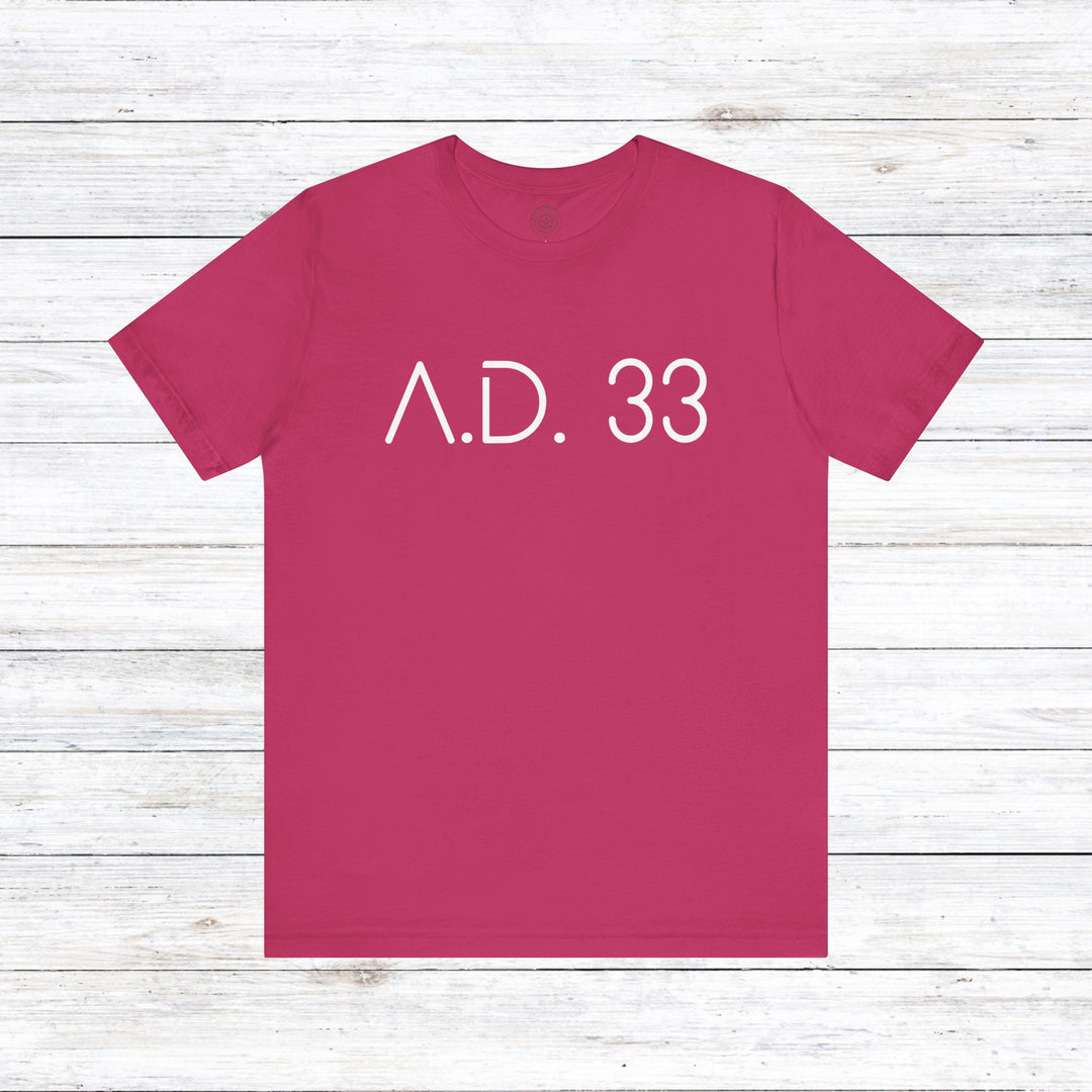 AD 33 Unisex T-Shirt T-Shirt Berry S 