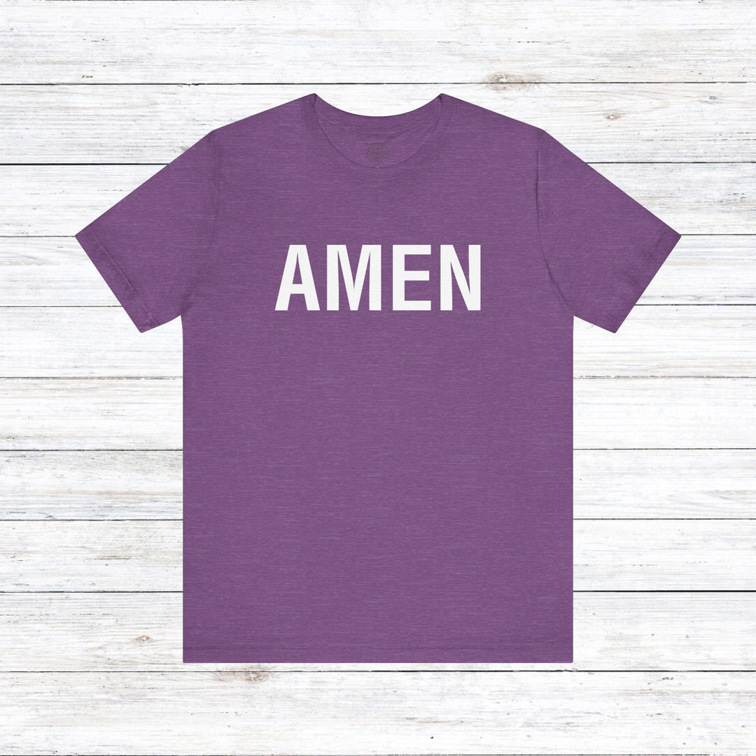 Amen Unisex T-Shirt T-Shirt Heather Team Purple S 