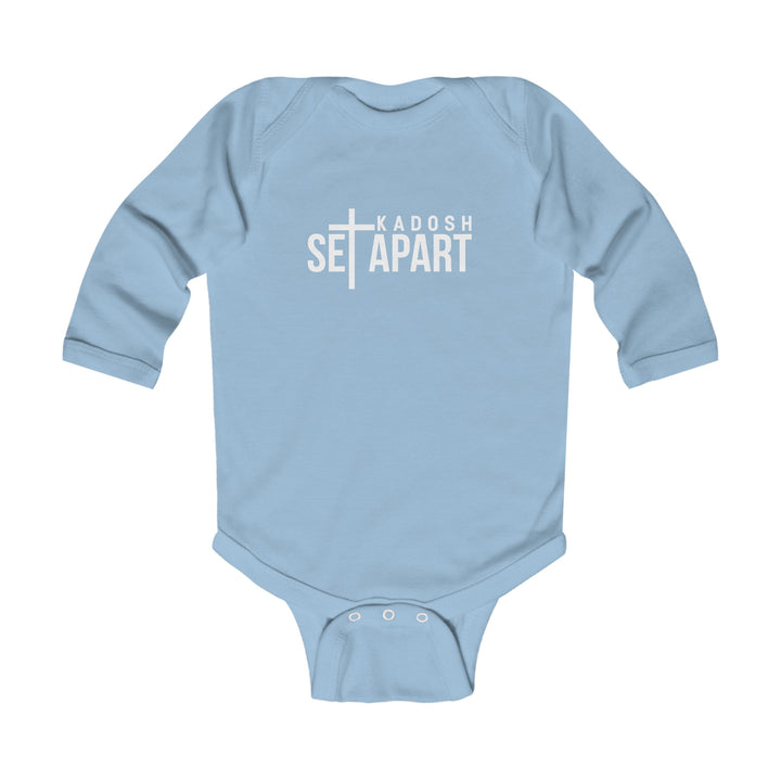 Set Apart Kadosh Infant Long Sleeve Bodysuit Kids clothes Light Blue NB (0-3M) 