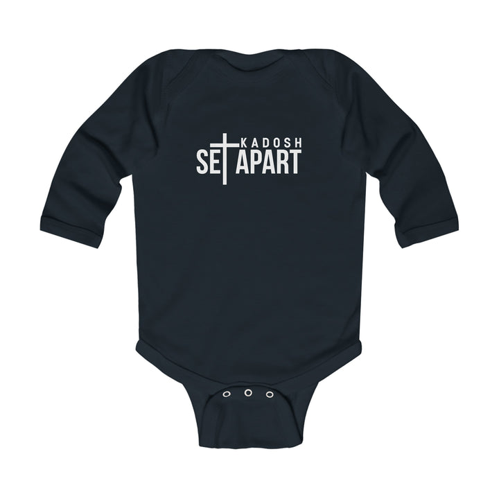 Set Apart Kadosh Infant Long Sleeve Bodysuit Kids clothes Black NB (0-3M) 