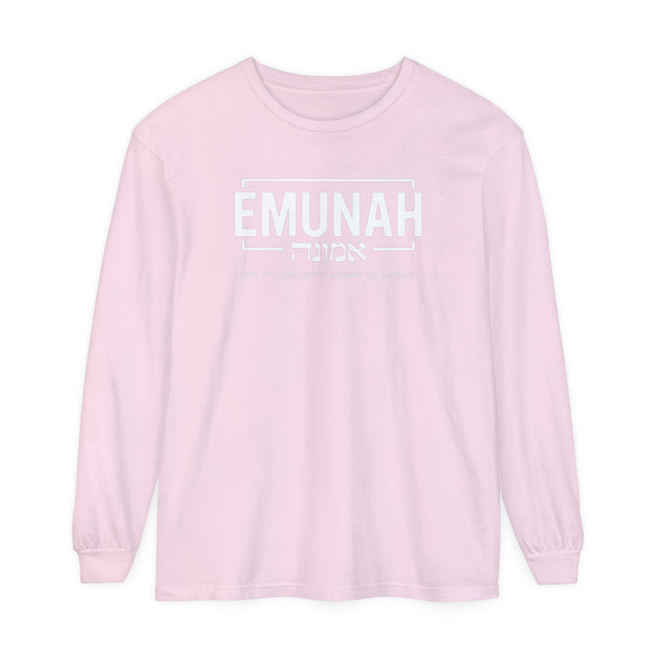 Emunah Faith That Trusts Long Sleeve Shirt Long-sleeve   