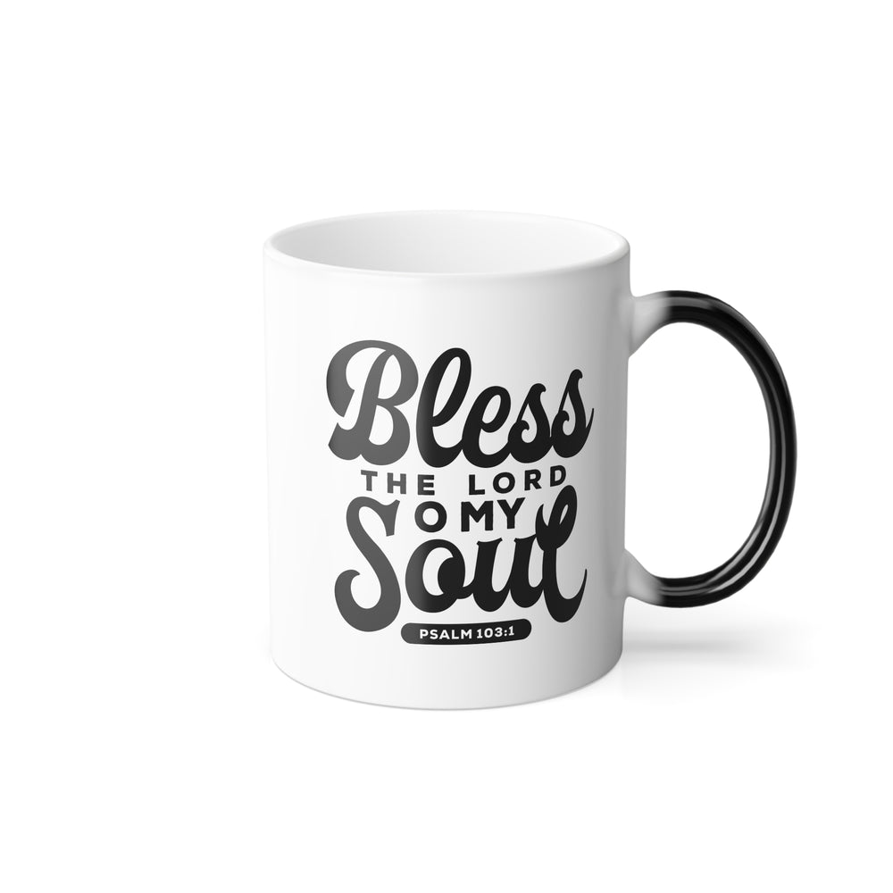 Christian Coffee Mug Bless The Lord Color Morphing Mug   