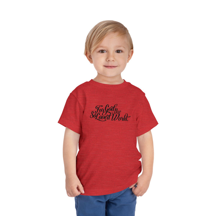 God So Loved Toddler Tee Kids clothes   