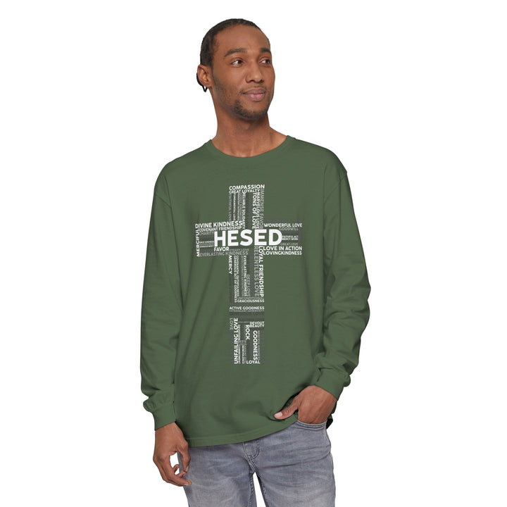 Hesed Cross Long Sleeve Shirt Long-sleeve   