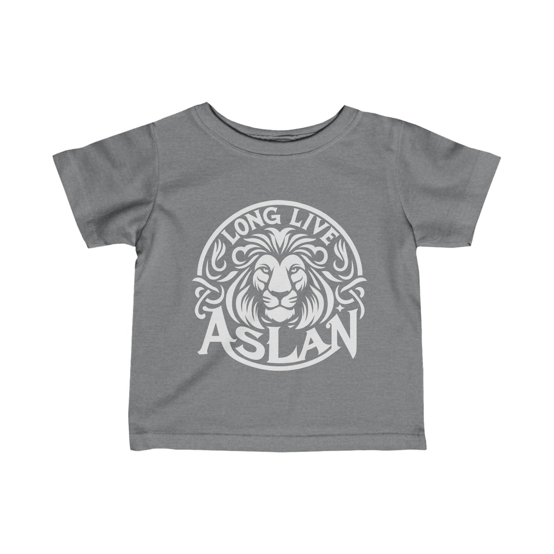 Long Live Aslan Baby Tee Kids clothes Granite Heather 6M 