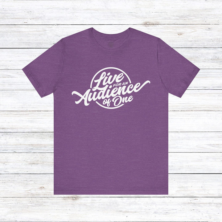 Audience of One Unisex T-Shirt T-Shirt Heather Team Purple S 