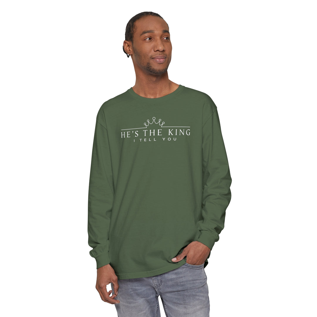 He's The King Long Sleeve Shirt Long-sleeve   