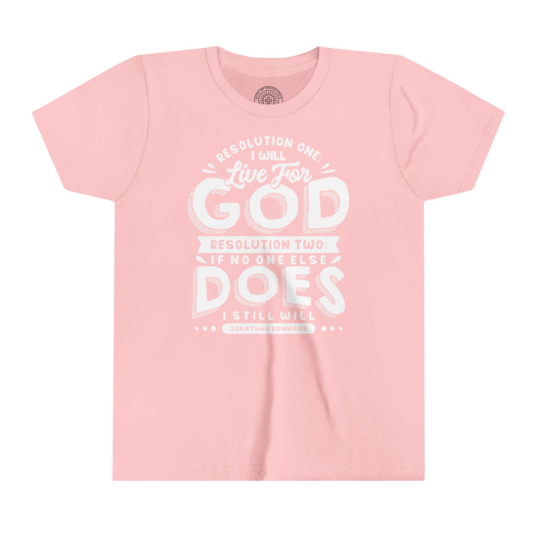 Live For God Youth T-shirt Kids clothes Pink S 