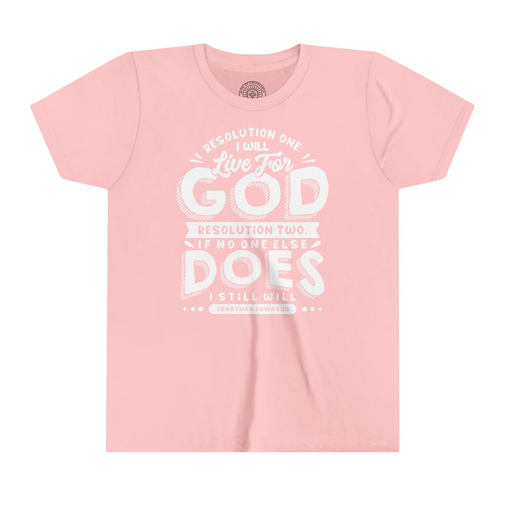 Live For God Youth T-shirt Kids clothes Pink S 