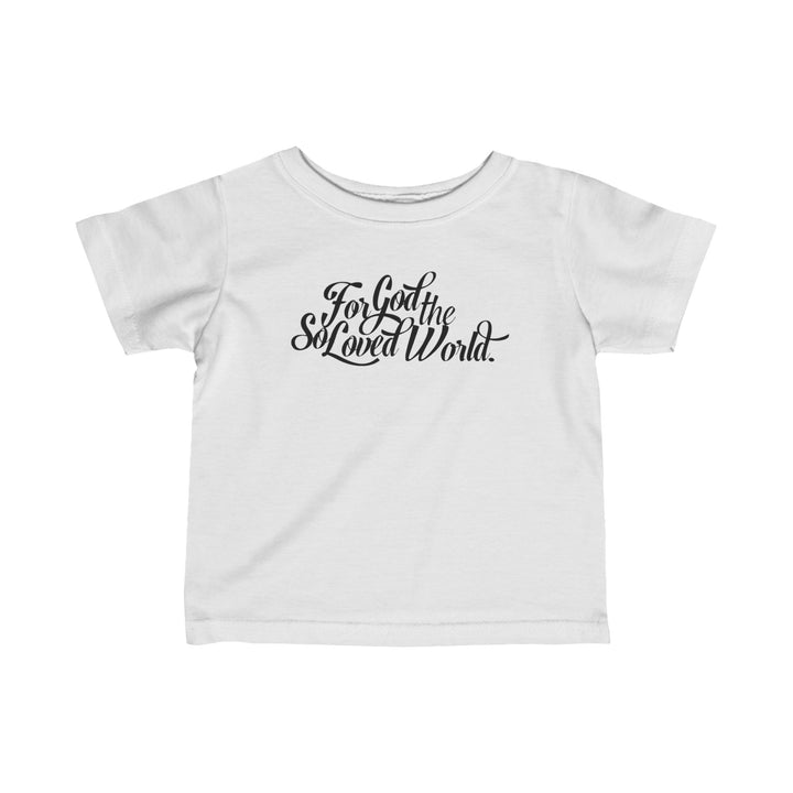 God So Loved Baby Tee Kids clothes White 6M 