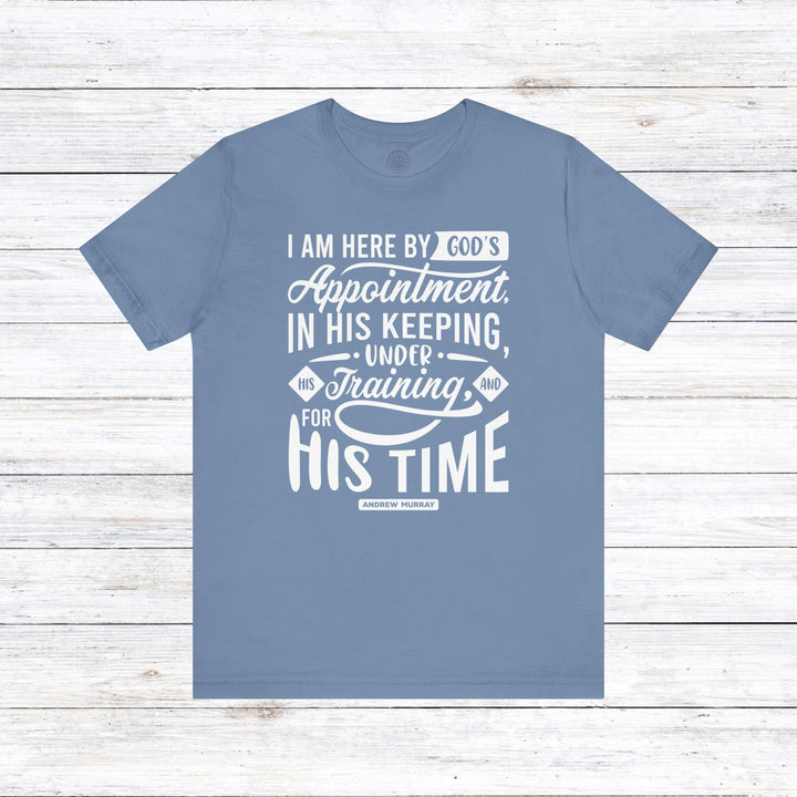 His Time Unisex T-Shirt T-Shirt Steel Blue S 