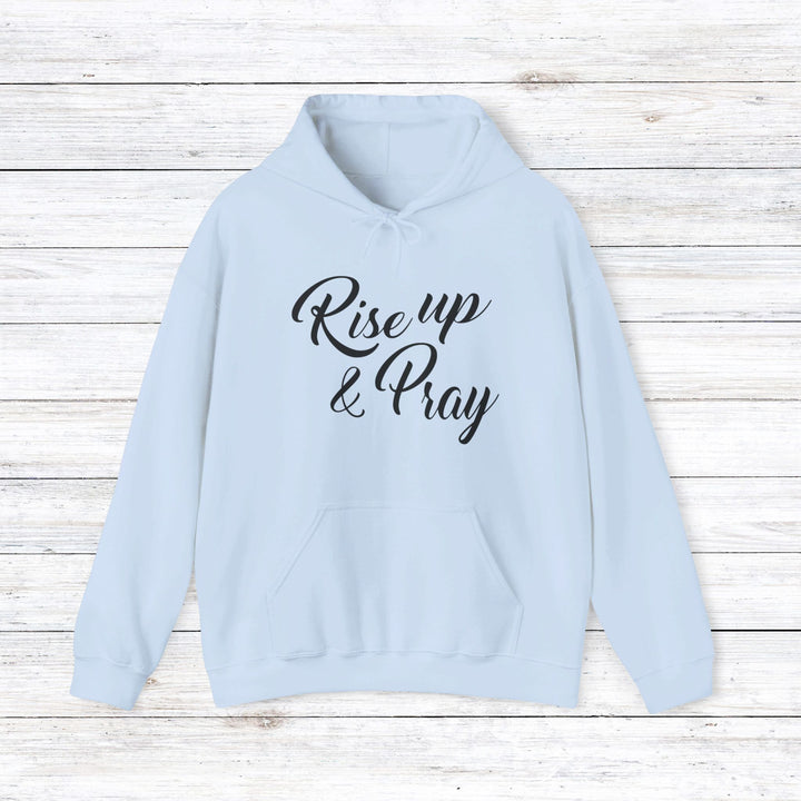 Rise Up & Pray Hoodie Hoodie Light Blue S 