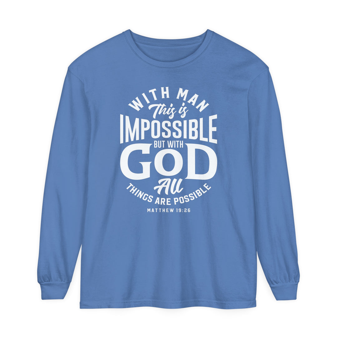 All Things Possible Long Sleeve Shirt Long-sleeve Flo Blue S 