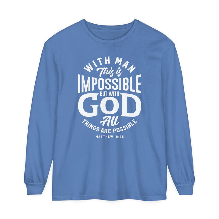 All Things Possible Long Sleeve Shirt Long-sleeve Flo Blue S 