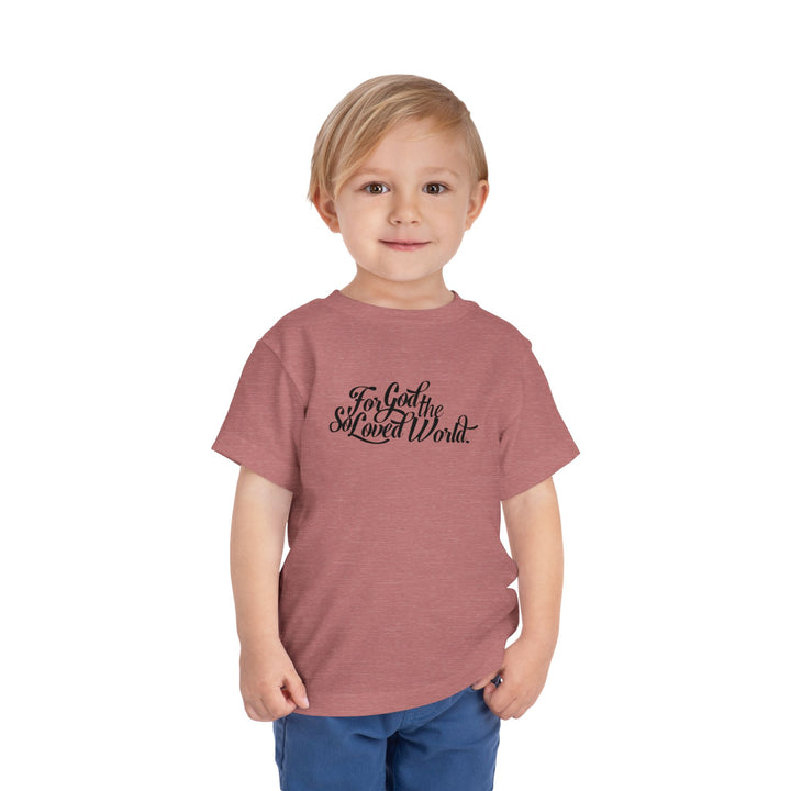 God So Loved Toddler Tee Kids clothes   