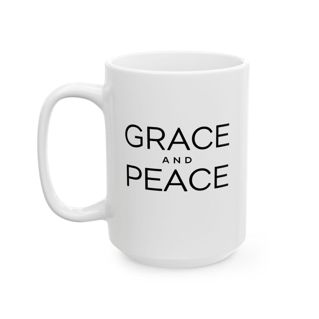 Christian Coffee Mug Grace and Peace Ceramic Mug   