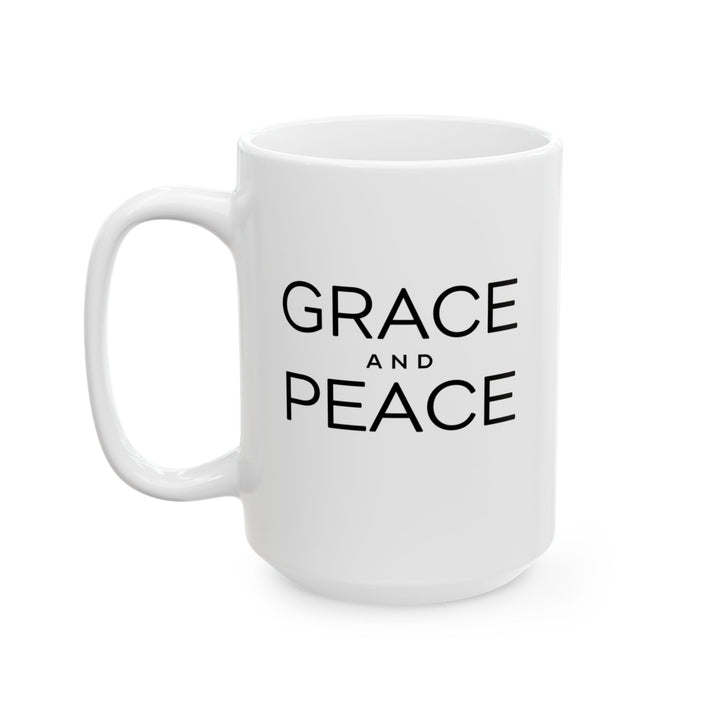 Christian Coffee Mug Grace and Peace Ceramic Mug   