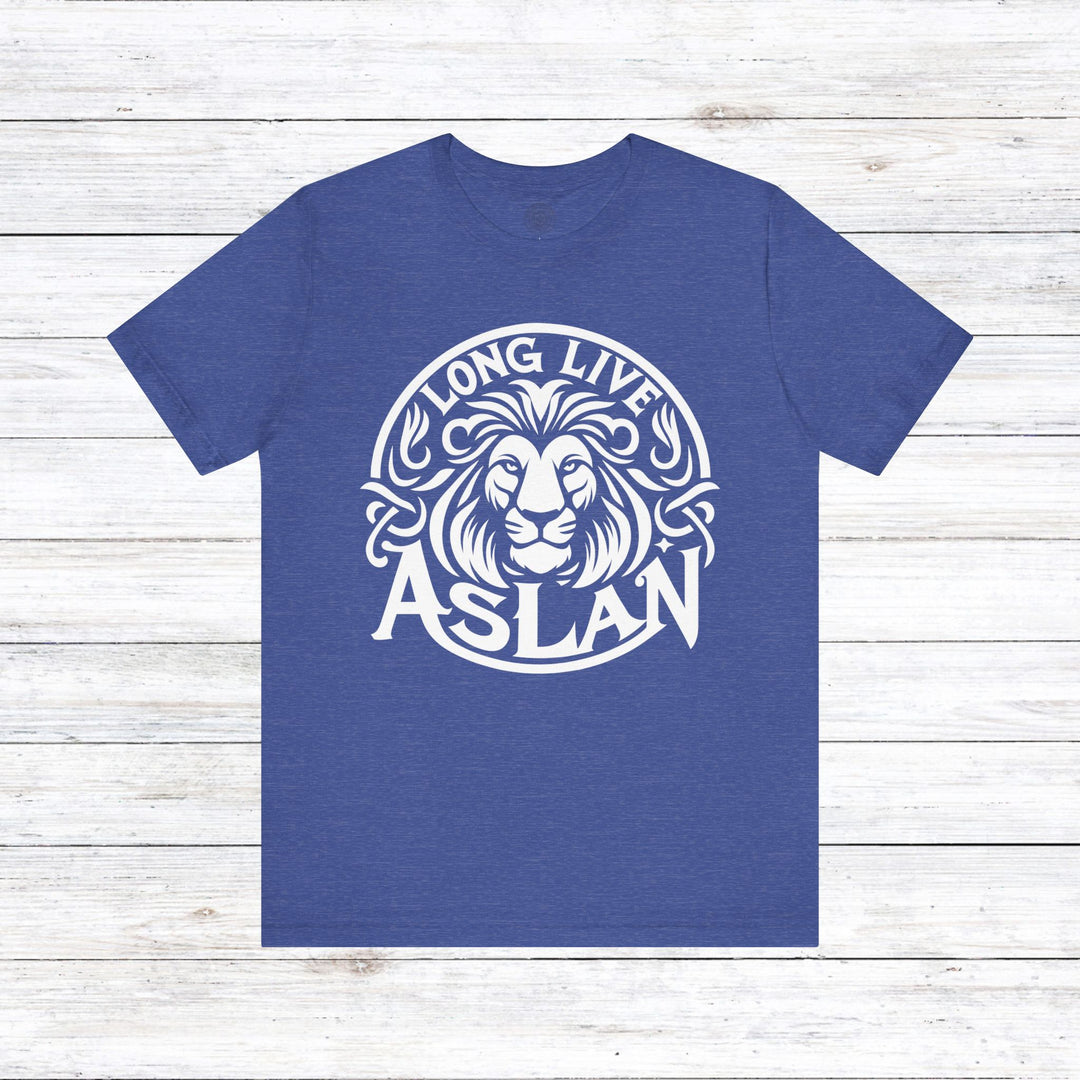 Long Live Aslan Unisex T-Shirt T-Shirt Heather True Royal S 