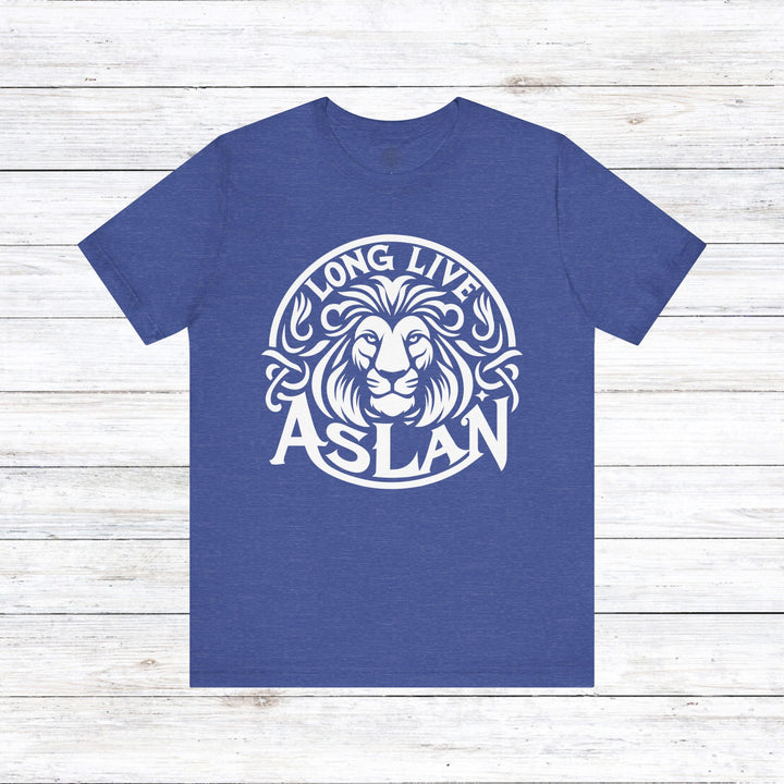 Long Live Aslan Unisex T-Shirt T-Shirt Heather True Royal S 