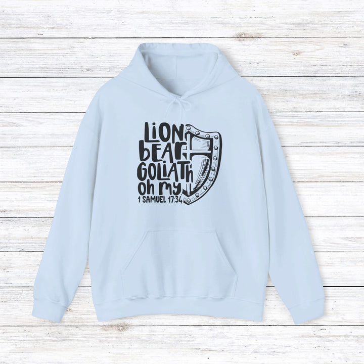 Lion, Bear, Goliath Oh My Hoodie Hoodie Light Blue S 