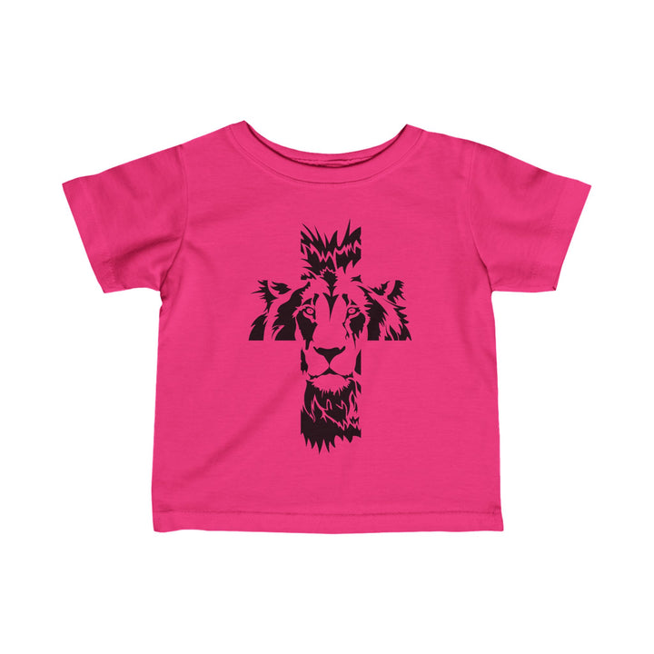 Aslan Cross Baby Tee Kids clothes Hot Pink 6M 