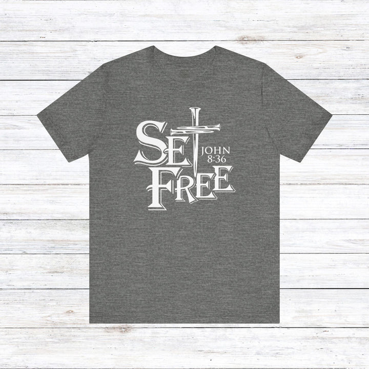 Set Free Unisex T-Shirt T-Shirt Deep Heather S 