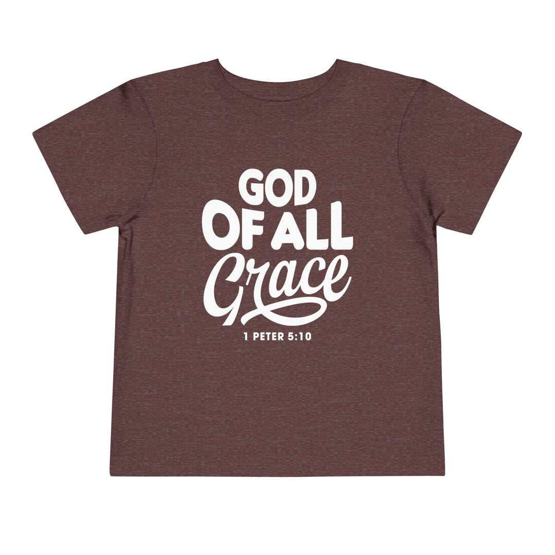 God of All Grace Toddler Tee Kids clothes Heather Maroon 2T 