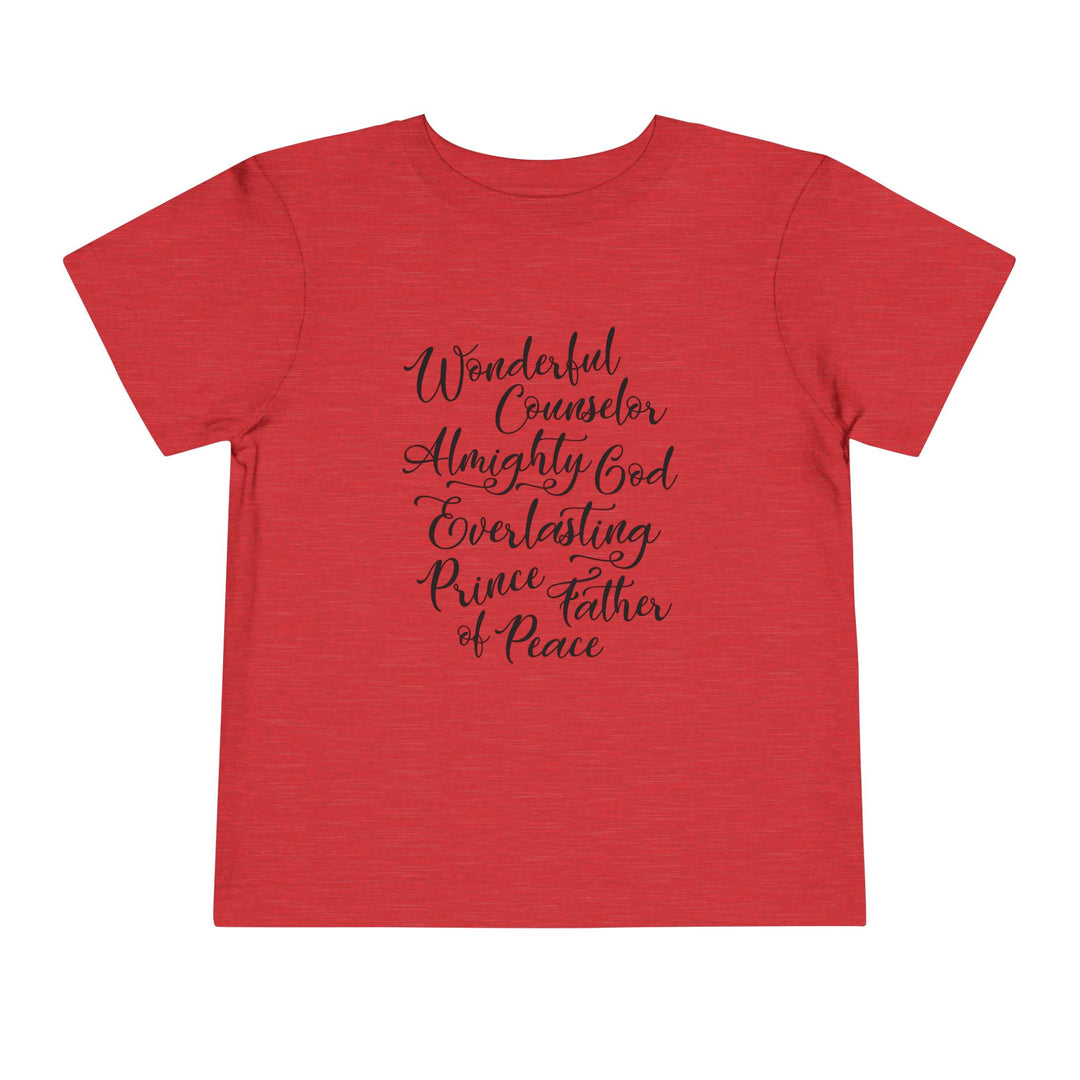 Wonderful Counselor Toddler Tee Kids clothes Heather Red 2T 